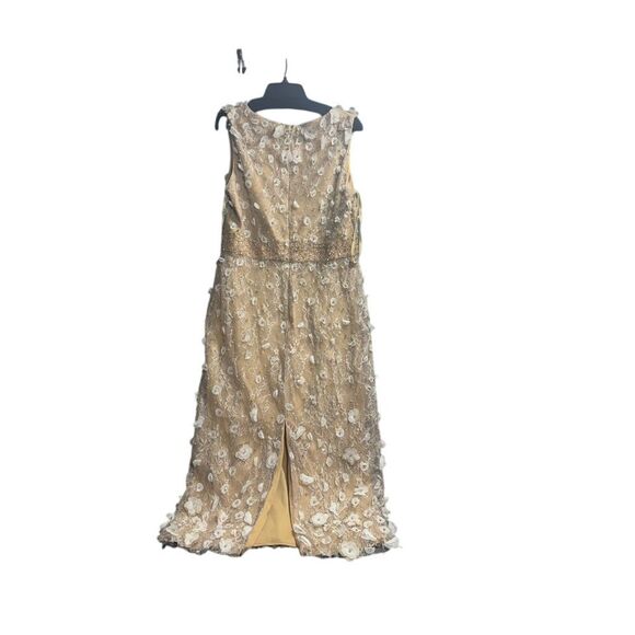 Mac Duggal NWT Sheer Mesh Cocktail Dress 67853 in Ivory/Nude Size 12 MSRP‎ $598 - Picture 5 of 9